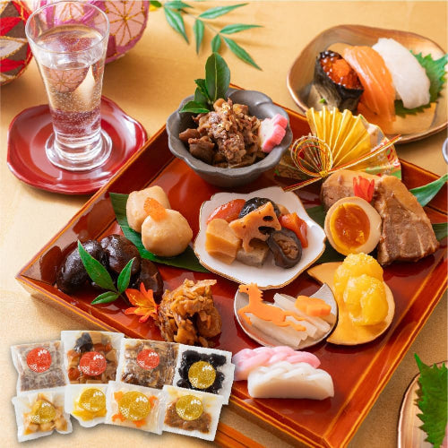 (日時指定可) おせち 2人前 2026 和風 めでた箱 個包装 8品目